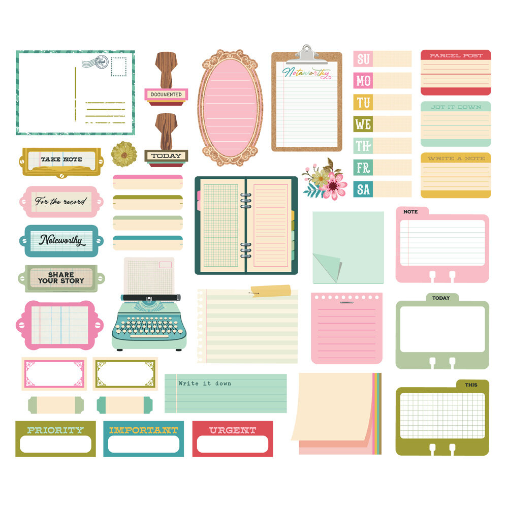 Simple Stories Noteworthy Journal Bits & Pieces (21319) (DISCONTINUED)