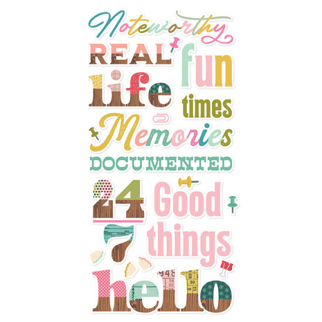 Simple Stories Noteworthy Foam Stickers (21326) (OUTLET)