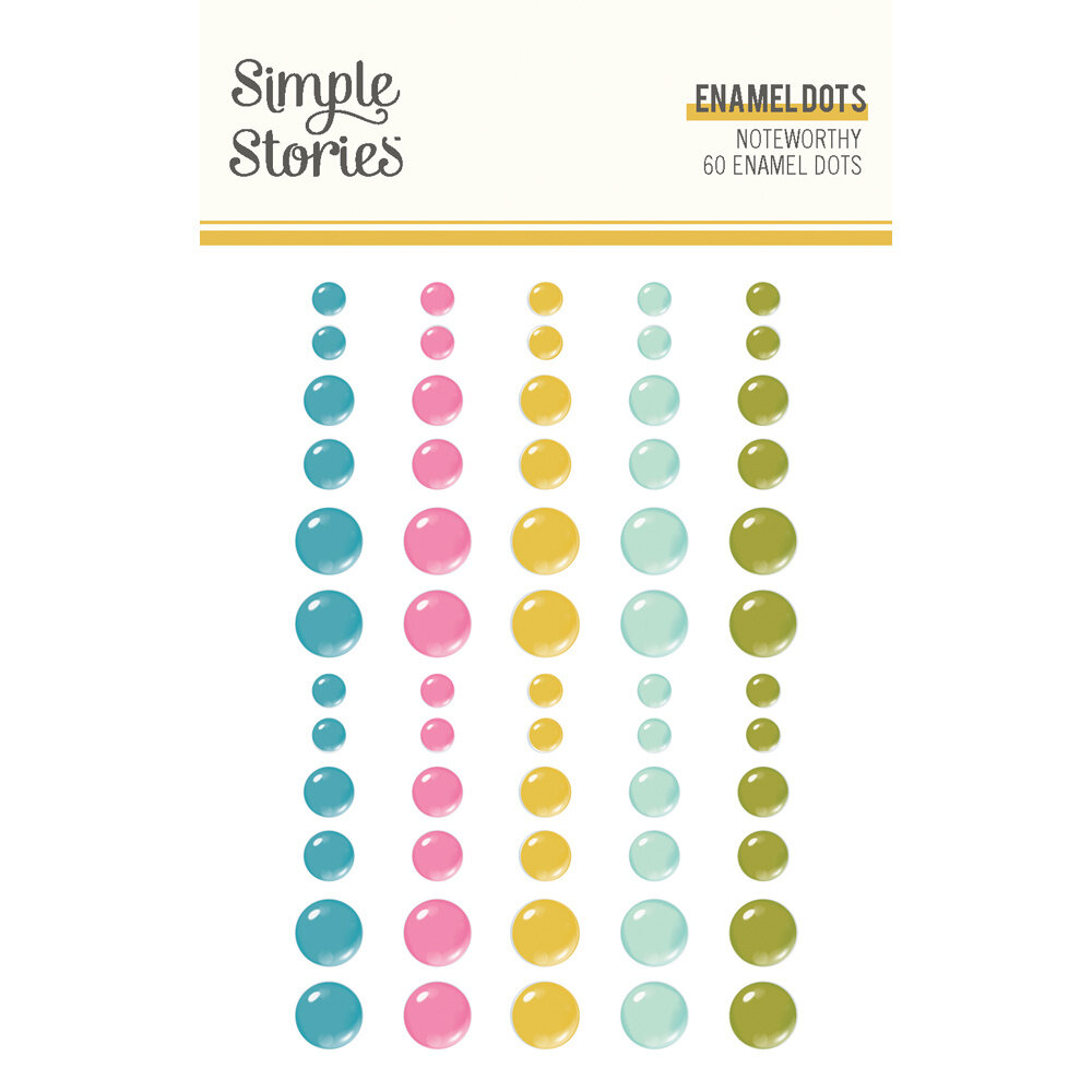 Simple Stories Noteworthy Enamel Dots (21328) (DISCONTINUED)