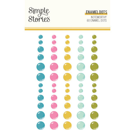 Simple Stories Noteworthy Enamel Dots (21328) (DISCONTINUED)