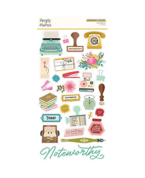 Simple Stories Noteworthy Chipboard Stickers (21317) (DISCONTINUED)