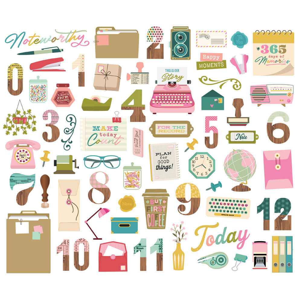 Simple Stories Noteworthy Bits & Pieces (21318) (DISCONTINUED)