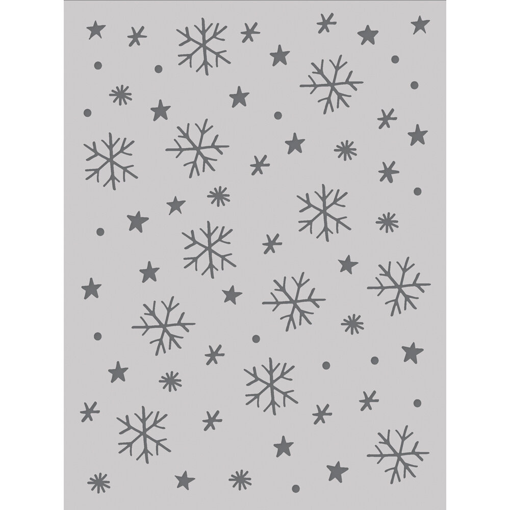 Simple Stories Winter Wonder Stencil Snow Flurries (21229) (DISCONTINUED)