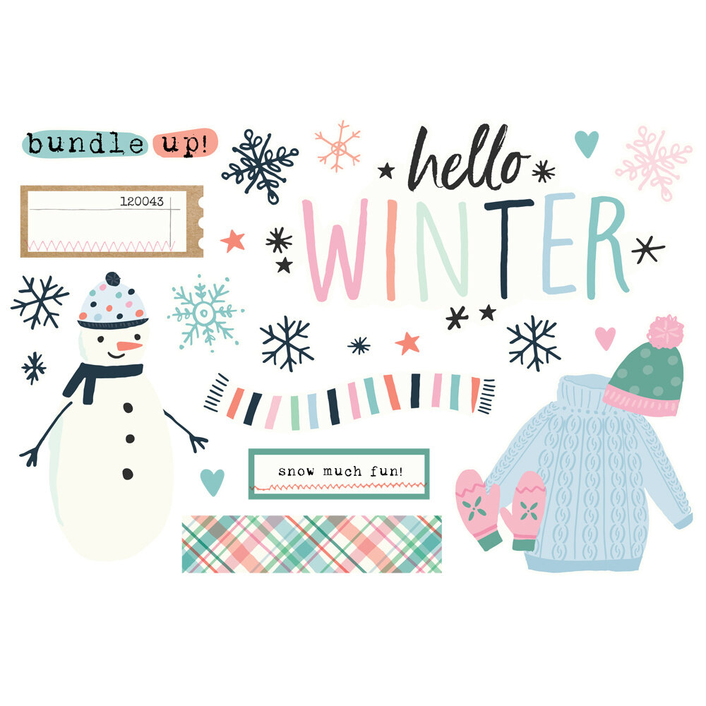 Simple Stories Winter Wonder Simple Pages Pieces (21230) (DISCONTINUED)