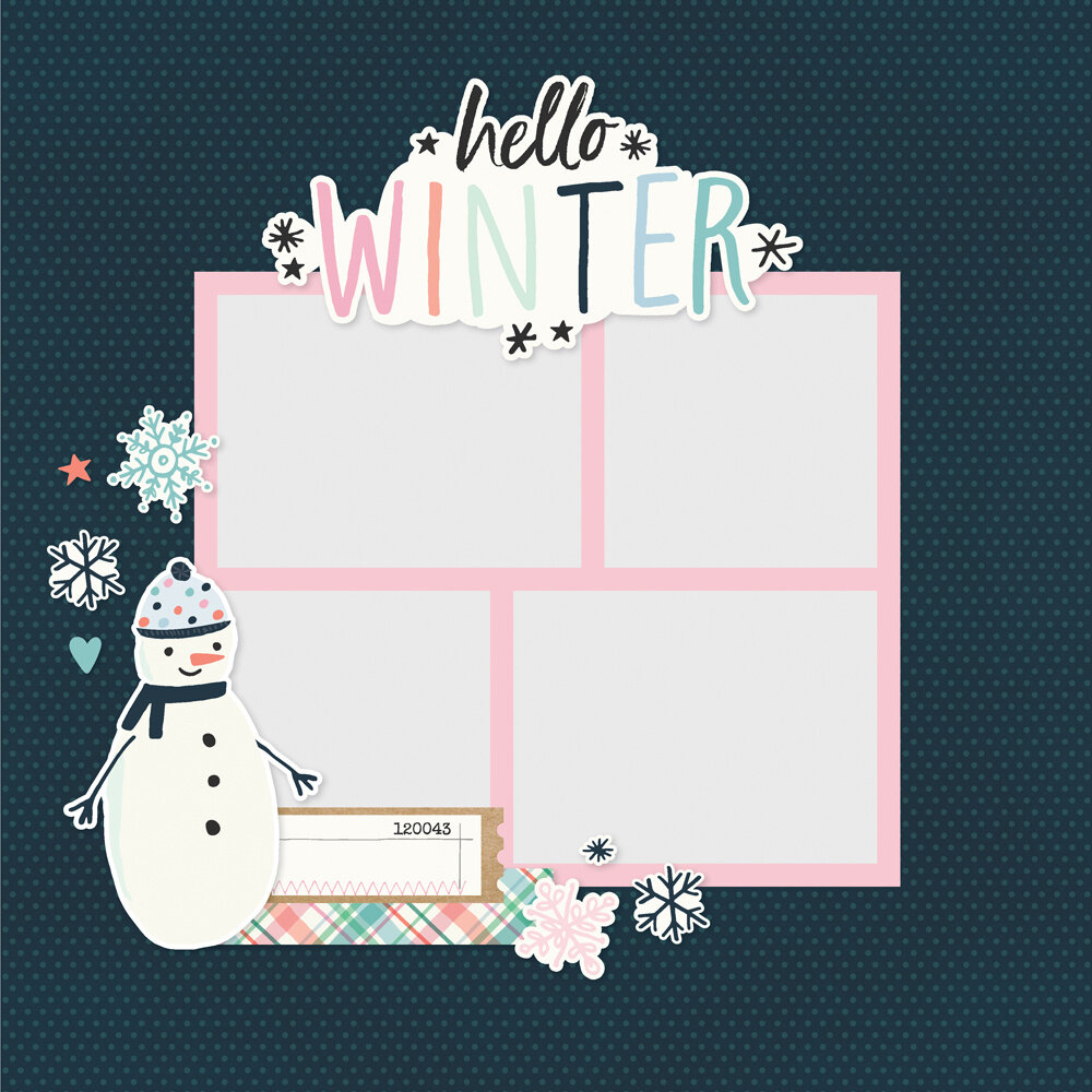 Simple Stories Winter Wonder Simple Pages Pieces (21230) (DISCONTINUED)