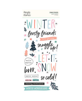 Simple Stories Winter Wonder Foam Stickers (21225) (OUTLET)