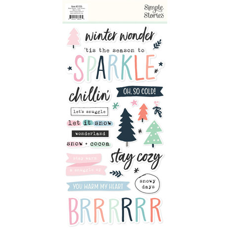 Simple Stories Winter Wonder Foam Stickers (21225) (OUTLET)