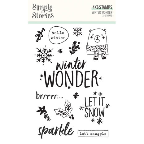 Simple Stories Winter Wonder Clear Stamps (21216) (OUTLET)