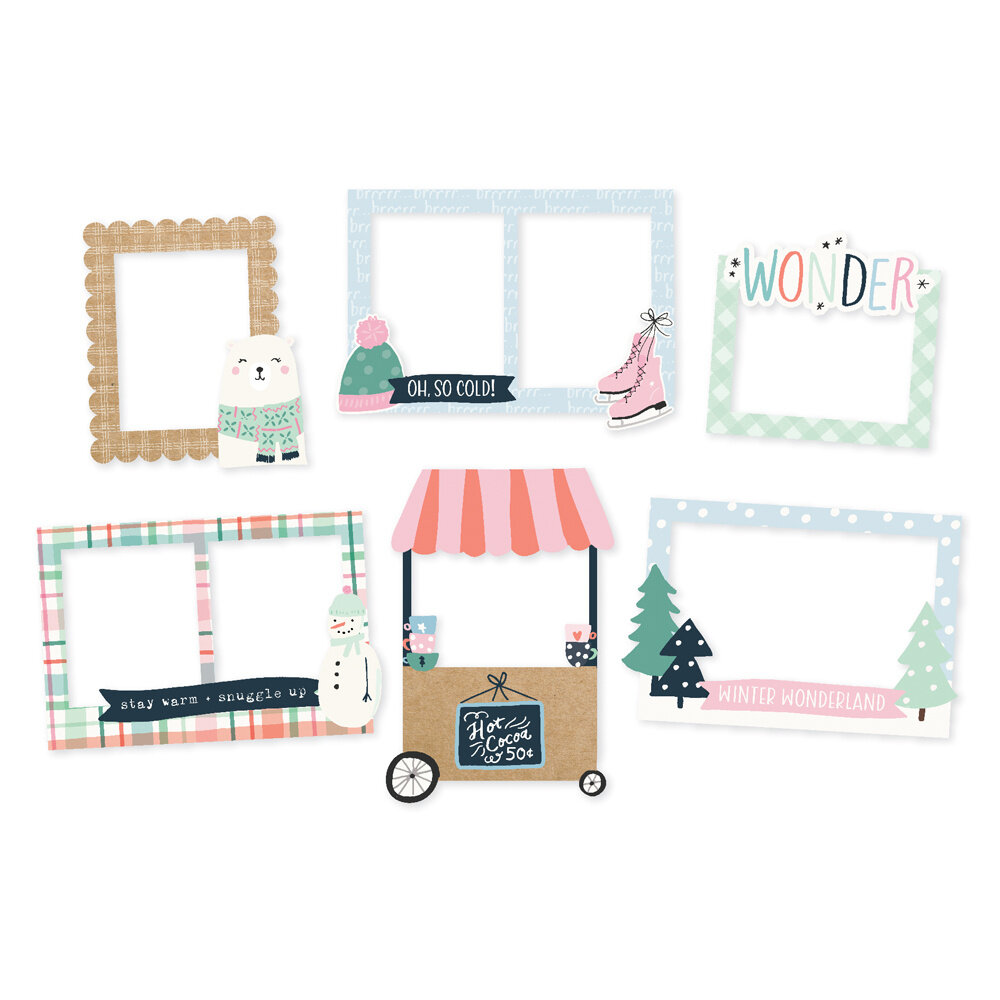 Simple Stories Winter Wonder Chipboard Frames (21224) (DISCONTINUED)
