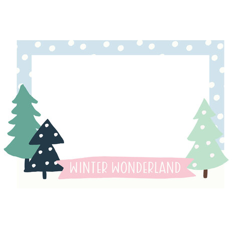 Simple Stories Winter Wonder Chipboard Frames (21224) (DISCONTINUED)