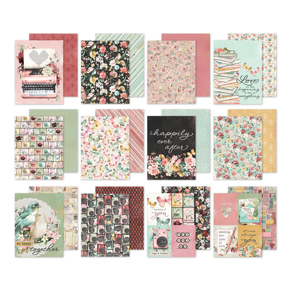 Simple Stories Simple Vintage Love Story 6x8 Inch Paper Pad (21419) (DISCONTINUED)