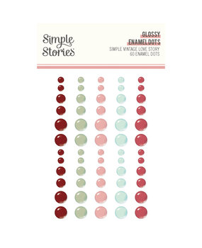 Simple Stories Simple Vintage Love Story Glossy Enamel Dots (21433) (DISCONTINUED)