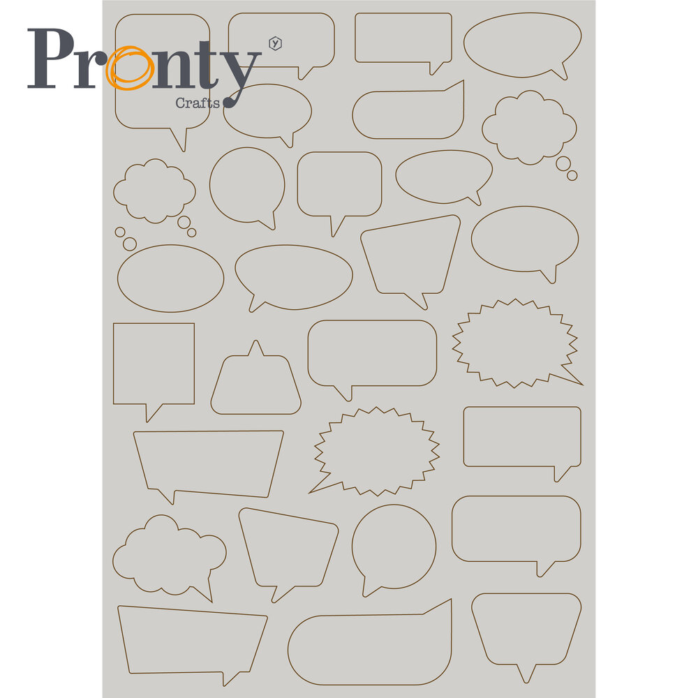 Pronty Crafts Pay it Forward A4 Chipboard Text Clouds (492.001.053) (DISCONTINUED)