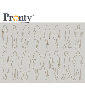 Pronty Crafts Pay it Forward A4 Chipboard Silhouette (492.001.051) (DISCONTINUED)