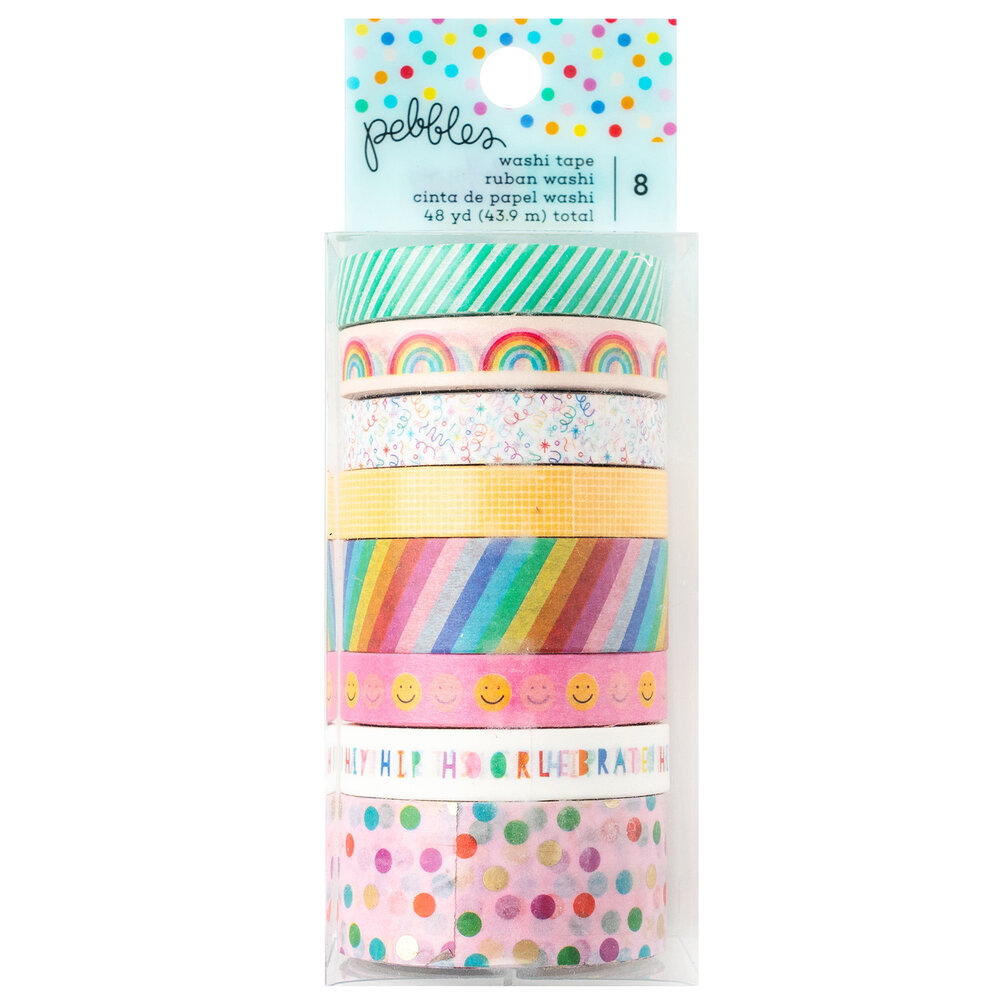 American Crafts Pebbles All The Cake Washi Tape (8pcs) (34022068) (OUTLET) American Crafts Pebbles All The Cake Washi Tape (8pcs) (34022068) (OUTLET)