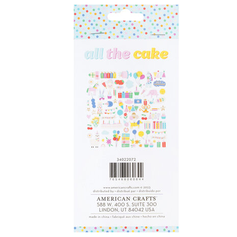American Crafts Pebbles All The Cake Ephemera Icons (76pcs) (34022072) (OUTLET) American Crafts Pebbles All The Cake Ephemera Icons (76pcs) (34022072) (OUTLET)