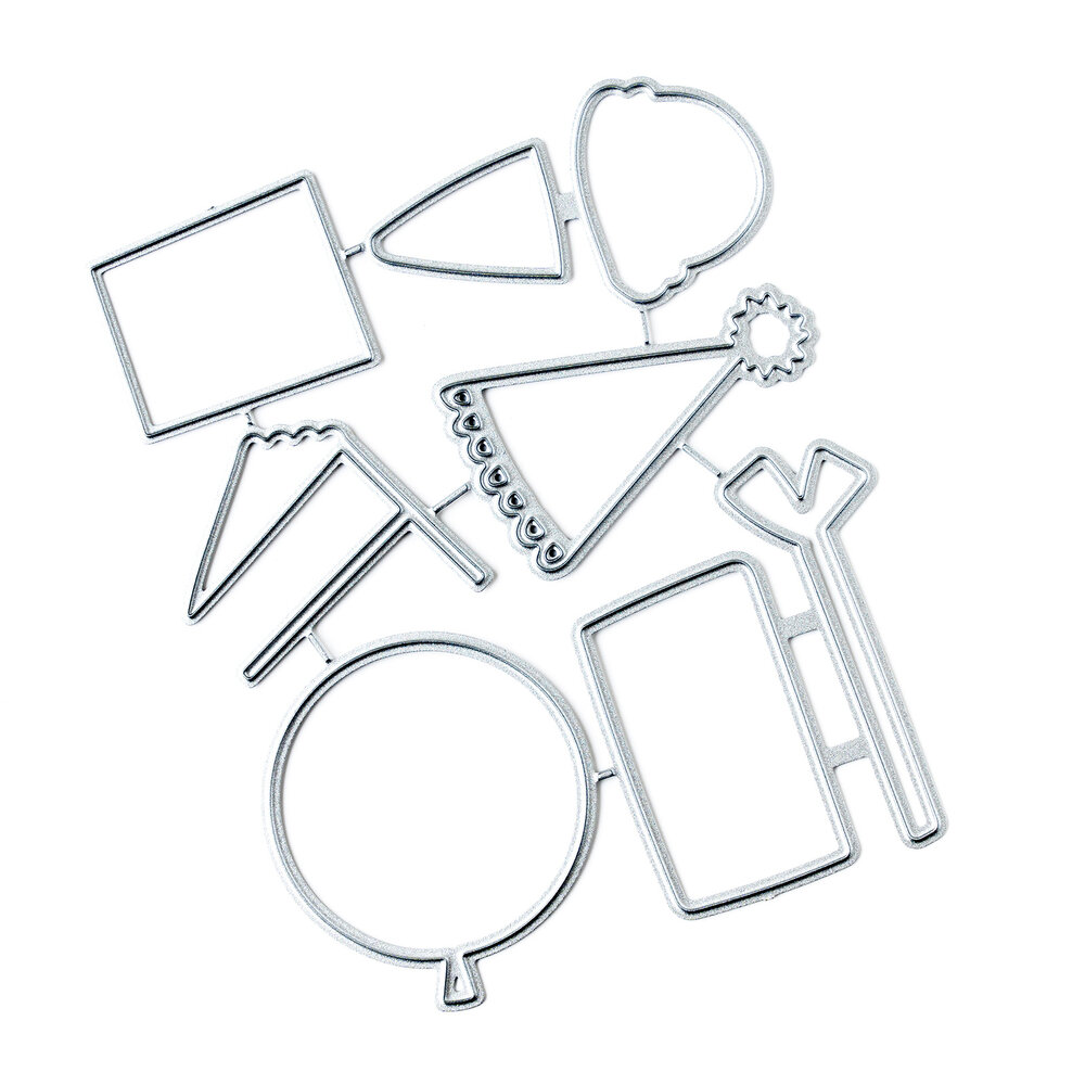 American Crafts Pebbles All The Cake 3x4 Inch Metal Dies (6pcs) (34022070) (OUTLET) American Crafts Pebbles All The Cake 3x4 Inch Metal Dies (6pcs) (34022070) (OUTLET)