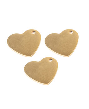 We R Makers Jewelry Press Charms Stainless Steel Heart (3pcs) (60000639) (OUTLET)