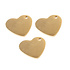 Jewelry Press Charms Stainless Steel Heart (3pcs) (60000639) (OUTLET)