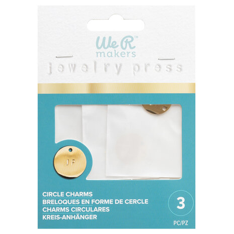 We R Makers Jewelry Press Charms Stainless Steel Circle (3pcs) (60000640) (OUTLET) We R Makers Jewelry Press Charms Stainless Steel Circle (3pcs) (60000640) (OUTLET)