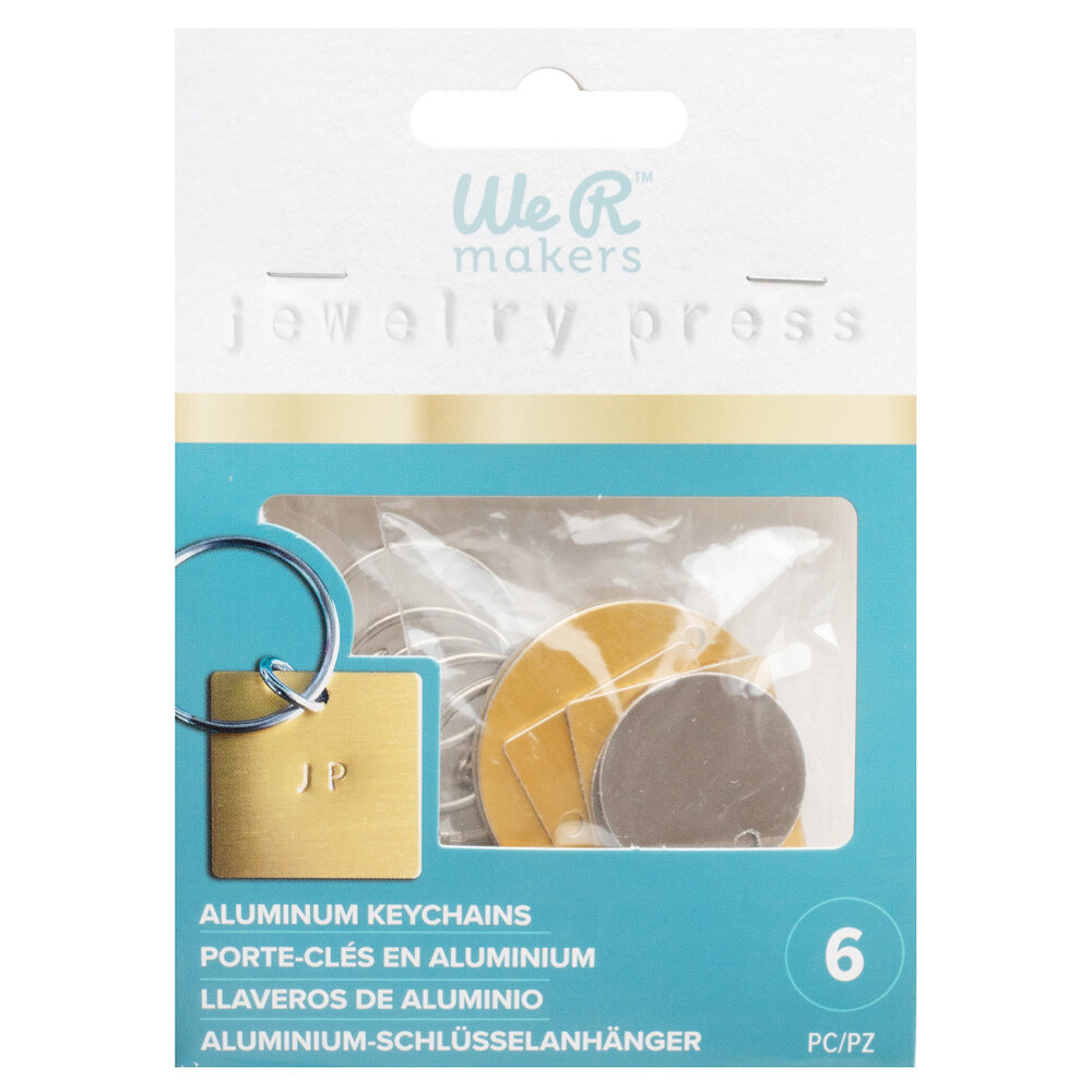 We R Makers Jewelry Press Charms Aluminum (6pcs) (60000644) (OUTLET)