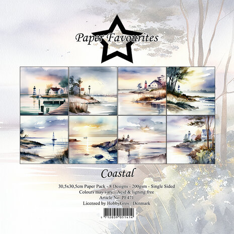 Paper Favourites Coastal 12x12 Inch Paper Pack (PF471) (DISCONTINUED)