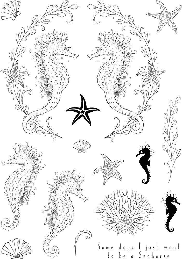 Pink Ink Designs Seas The Day A5 Clear Stamps (PI238) (OUTLET)