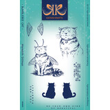 Katkin Krafts Bumblebee Cat A5 Clear Stamp Set (KK0042) (OUTLET)
