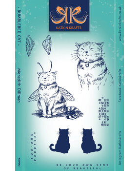 Katkin Krafts Bumblebee Cat A5 Clear Stamp Set (KK0042) (OUTLET) Katkin Krafts Bumblebee Cat A5 Clear Stamp Set (KK0042) (OUTLET)