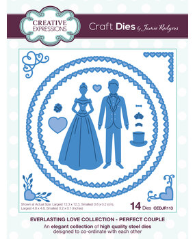 Creative Expressions Jamie Rodgers Craft Die Everlasting Love Perfect Couple (CEDJR113) (OUTLET)
