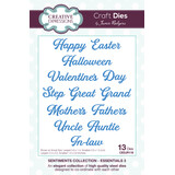 Creative Expressions Jamie Rodgers Craft Die Sentiments Essentials 3 (CEDJR118) (OUTLET)