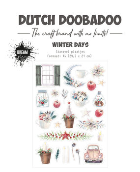 Dutch Doobadoo Dream Plan Do Winter Days A4 Die-cuts (474.007.022) (DISCONTINUED)