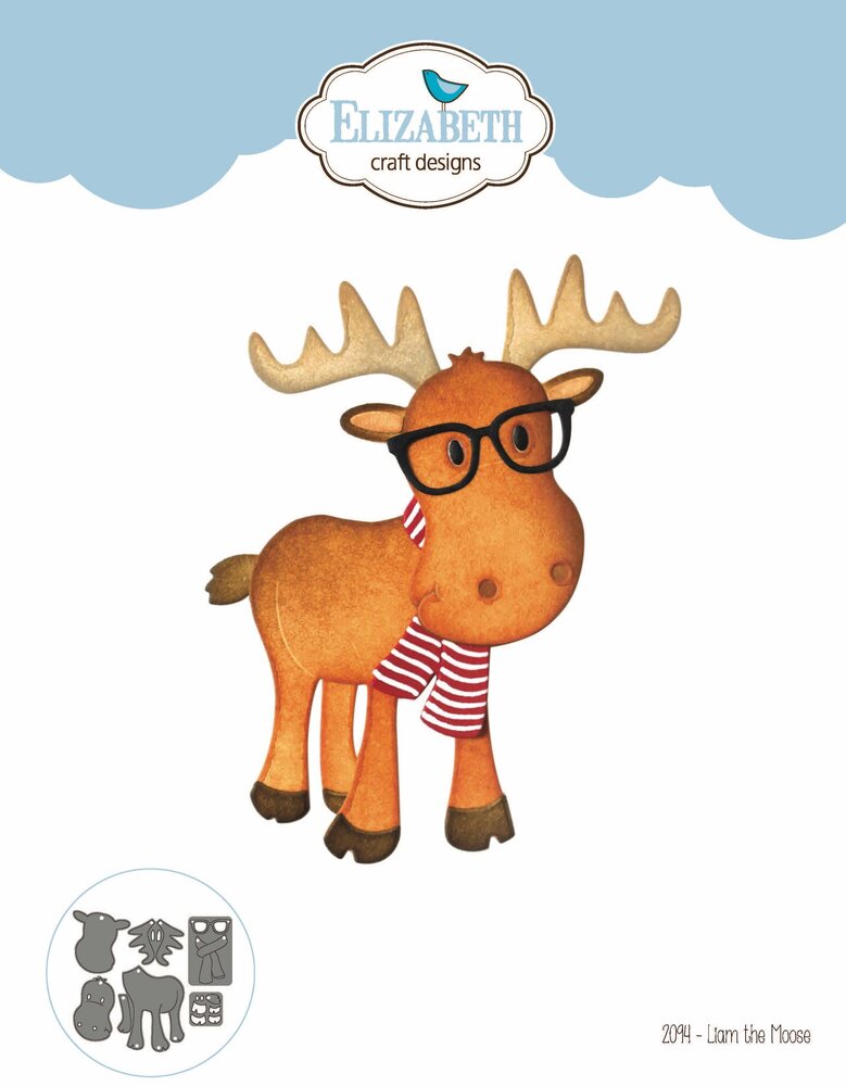 Elizabeth Craft Designs Liam the Moose Dies (2094) (DISCONTINUED)