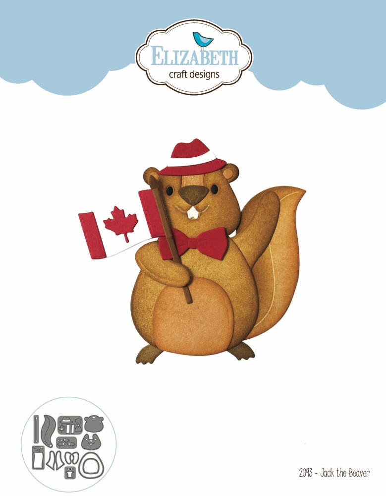 Elizabeth Craft Designs Jack the Beaver Dies (2093) (DISCONTINUED)
