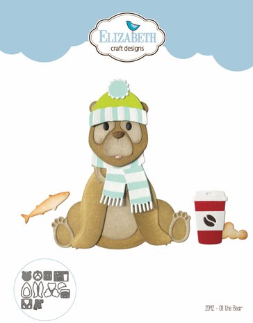 Elizabeth Craft Designs Oli the Bear Dies (2092) (DISCONTINUED)