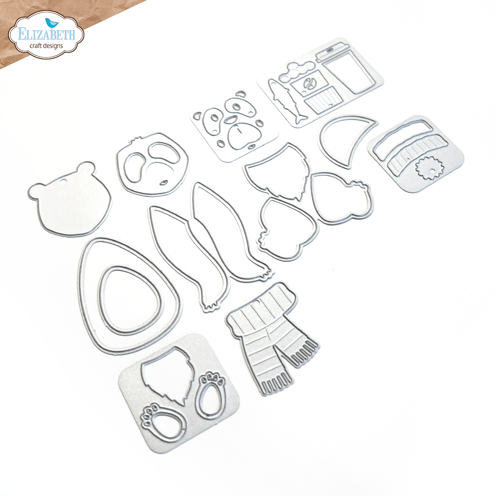Elizabeth Craft Designs Oli the Bear Dies (2092) (DISCONTINUED)