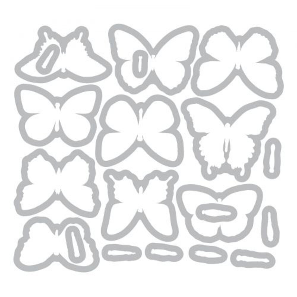 Sizzix Framelits Die by Tim Holtz Flutter (20pcs) (662269) Sizzix Framelits Die by Tim Holtz Flutter (20pcs) (662269)