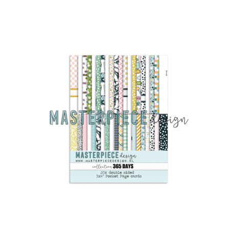 Masterpiece Design 365 Days 3x4 Inch Pocket Page Cards (20pcs) (MP202080) (OUTLET) Masterpiece Design 365 Days 3x4 Inch Pocket Page Cards (20pcs) (MP202080) (OUTLET)