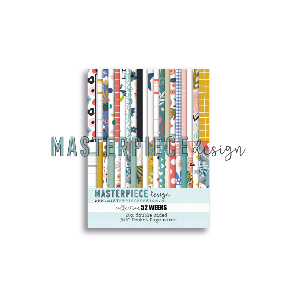 Masterpiece Design 52 Weeks 3x4 Inch Pocket Page Cards (20pcs) (MP202097) (OUTLET)