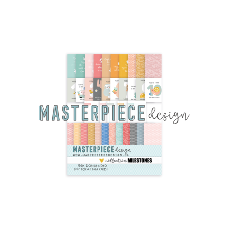 Masterpiece Design Baby Milestones 3x4 Inch Pocket Page Cards (20pcs) (MP202168) (OUTLET) Masterpiece Design Baby Milestones 3x4 Inch Pocket Page Cards (20pcs) (MP202168) (OUTLET)