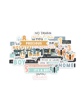 Masterpiece Design Baby Boy Die-Cuts Text (MP202171) (OUTLET)