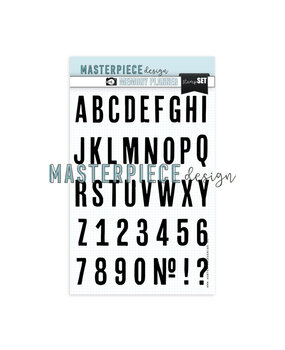 Masterpiece Design Memory Planner Clear Stamp Set 6x8 Inch Capital Charm (MP202136) (OUTLET)