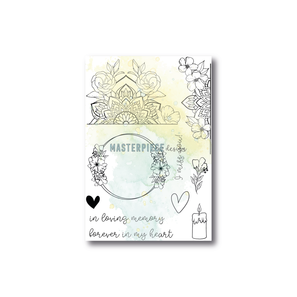 Masterpiece Design I Miss You 4x6 Inch Clear Stamp Set (MP202116) (OUTLET)