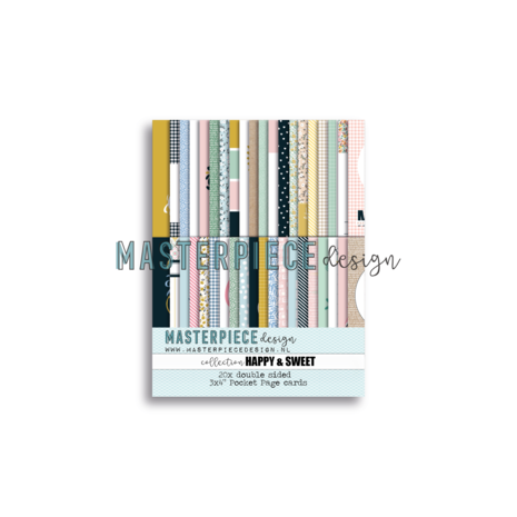 Masterpiece Design Happy & Sweet 3x4 Inch Pocket Page Cards (20pcs) (MP202003) (OUTLET) Masterpiece Design Happy & Sweet 3x4 Inch Pocket Page Cards (20pcs) (MP202003) (OUTLET)