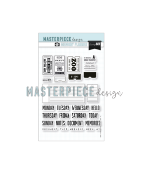 Masterpiece Design Memory Planner Clear Stamp Set 6x8 Inch Weekly Tickets (MP202052) (OUTLET) Masterpiece Design Memory Planner Clear Stamp Set 6x8 Inch Weekly Tickets (MP202052) (OUTLET)