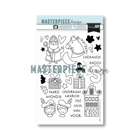 Masterpiece Design Memory Planner Clear Stamp Set 6x8 Inch Sint & Piet (MP202151) (OUTLET) Masterpiece Design Memory Planner Clear Stamp Set 6x8 Inch Sint & Piet (MP202151) (OUTLET)
