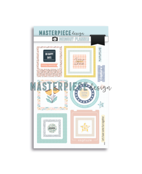 Masterpiece Design Memory Planner Chipboard Stickers A5 Frames (MP202091) (OUTLET)