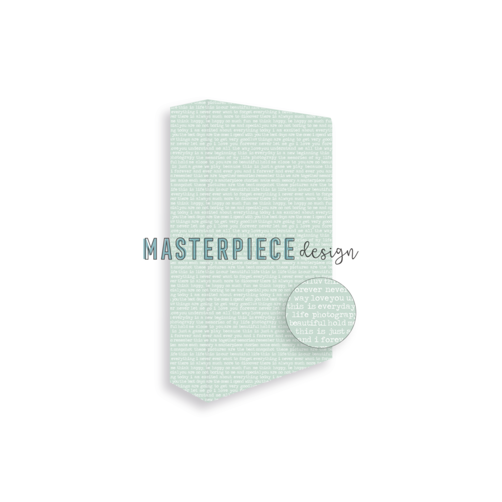 Masterpiece Design Memory Planner Album 4x8 Inch Turquoise Text (MP202038) (OUTLET) Masterpiece Design Memory Planner Album 4x8 Inch Turquoise Text (MP202038) (OUTLET)