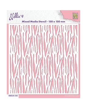Nellie Snellen Mixed Media Stencil Zebra (MMS4K-056) (DISCONTINUED)