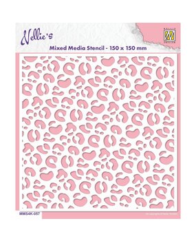 Nellie Snellen Mixed Media Stencil Leopard (MMS4K-057) (DISCONTINUED)